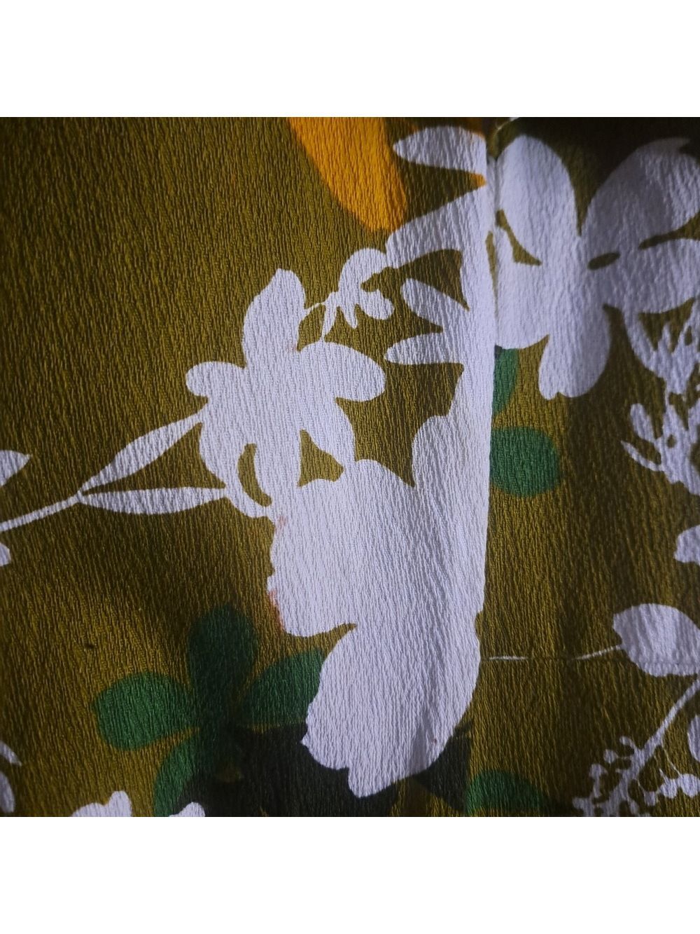 VTG HUKILAU Fashions Hawaiian maxi Dess Cotton Floral Short flutter Sleeves S-M - Picture 9 of 10